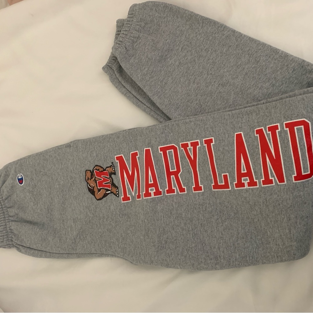 University of Maryland Champion Light Gray Sweatpants Small